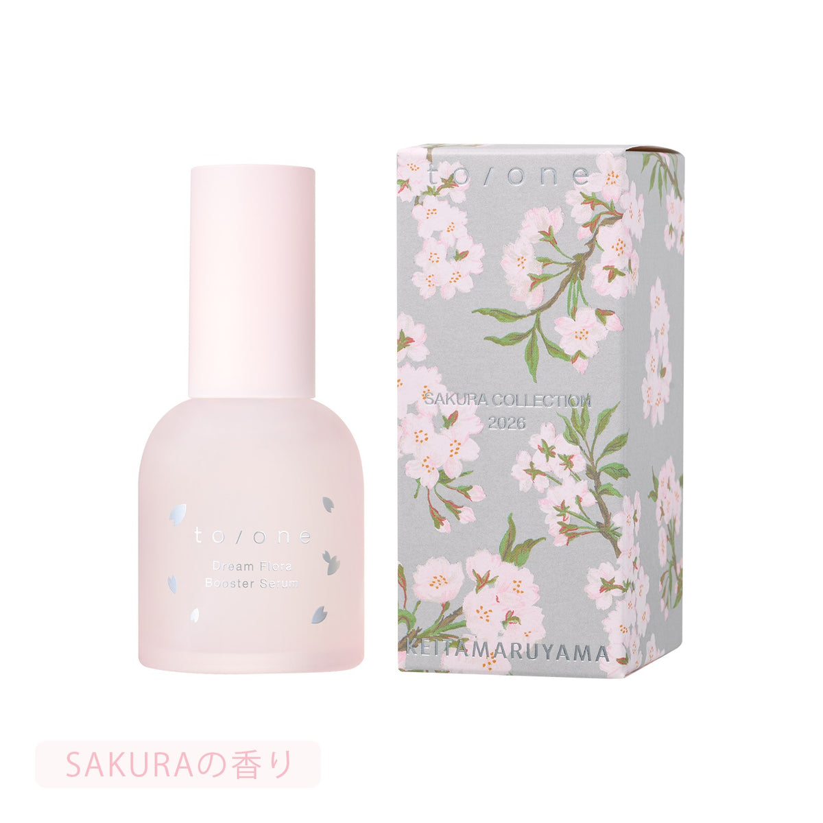 Sois prêt Sakura Stem BM-1 30ml to/one×KEITAMARUYAMA Dream Flora Booster Serum SAKURA in Bloom