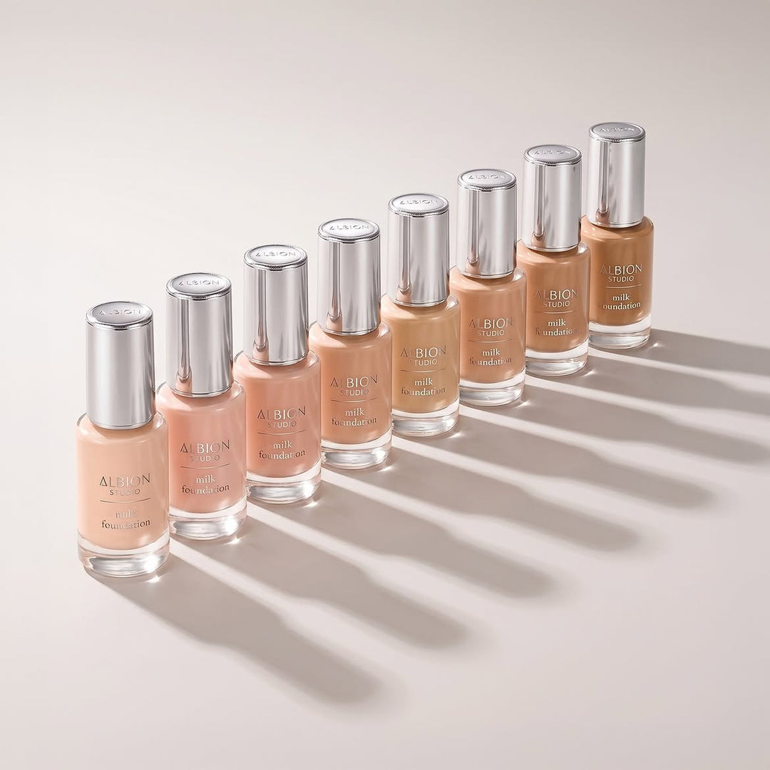 Which ALBION Foundation Should You Choose? Milk Foundation vs
