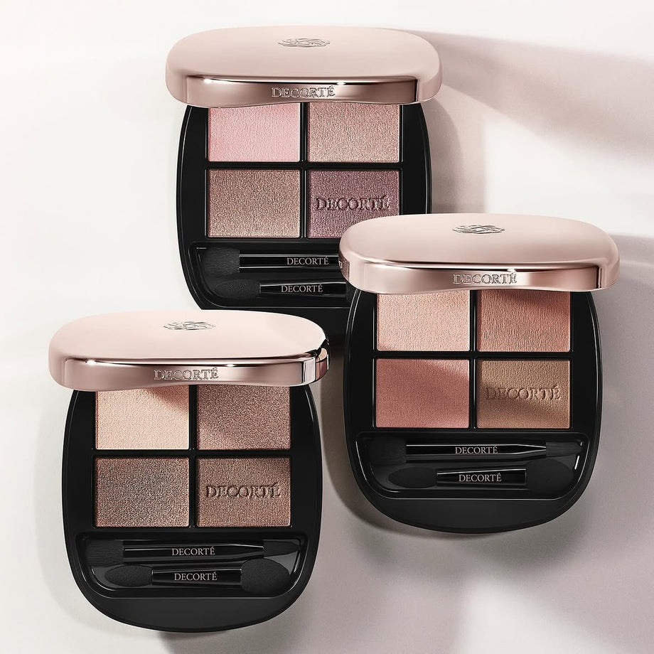 All 10 DECORTÉ Skin Shadow Designing Palette Shades Compared