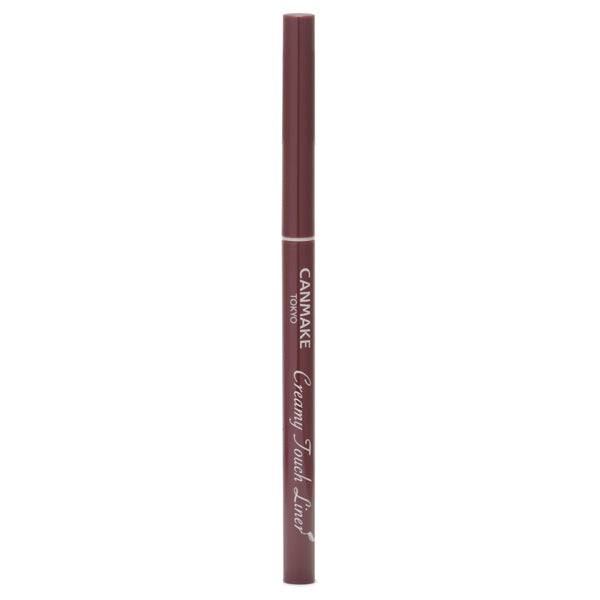 Canmake Creamy Touch Liner in burgundy brown shade, offering a unique and elegant touch to eye makeup.