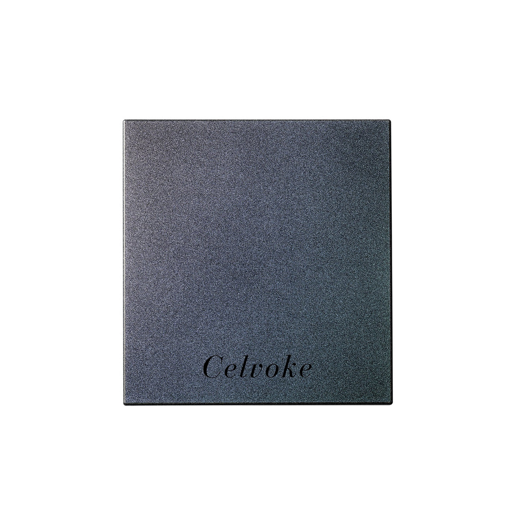 Celvoke Expressive Eyes eyeshadow palette, high-pigment colors for bold and sophisticated eye makeup looks.