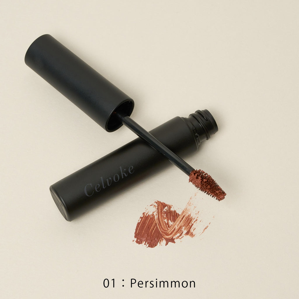 Celvoke Eyebrow Mascara enhances natural brows with long-lasting color and definition for a refined, polished look.