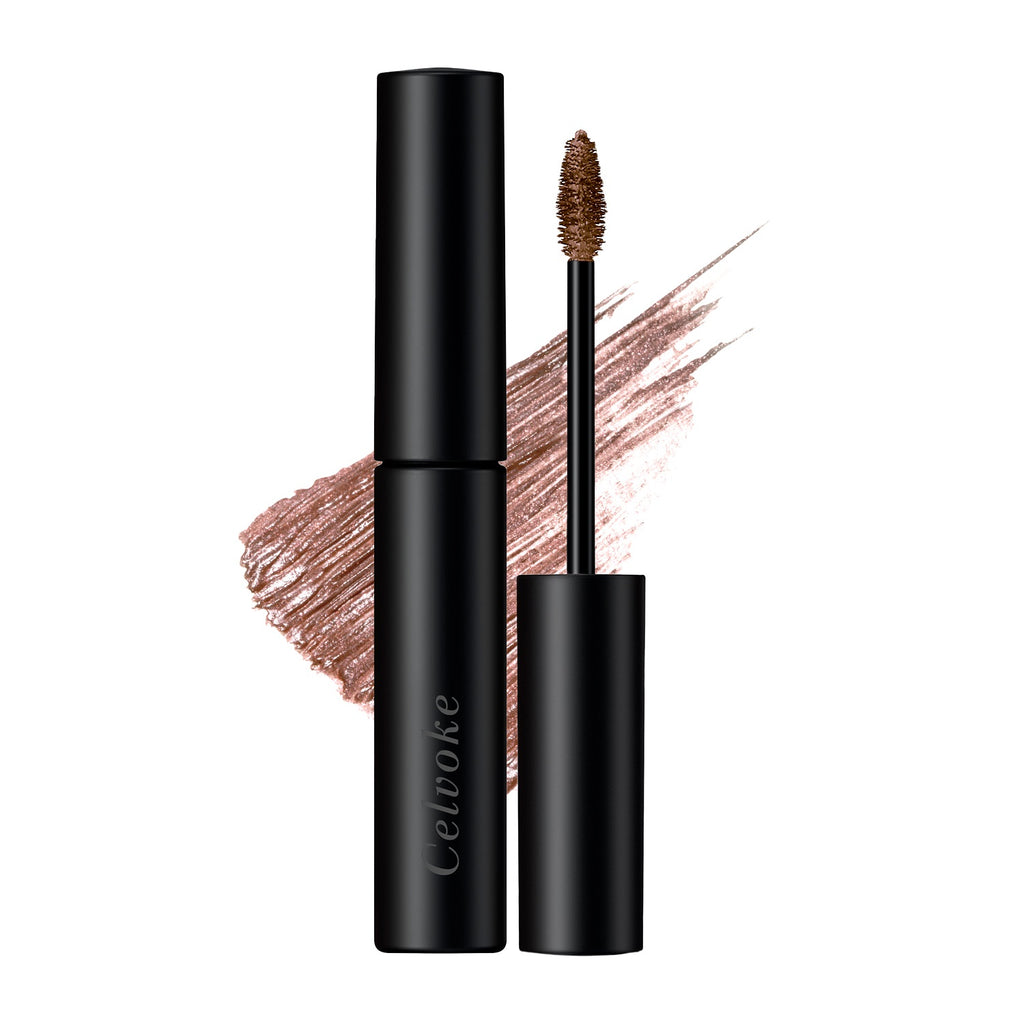 Celvoke Eyebrow Mascara enhances natural brows with long-lasting color and definition for a refined, polished look.