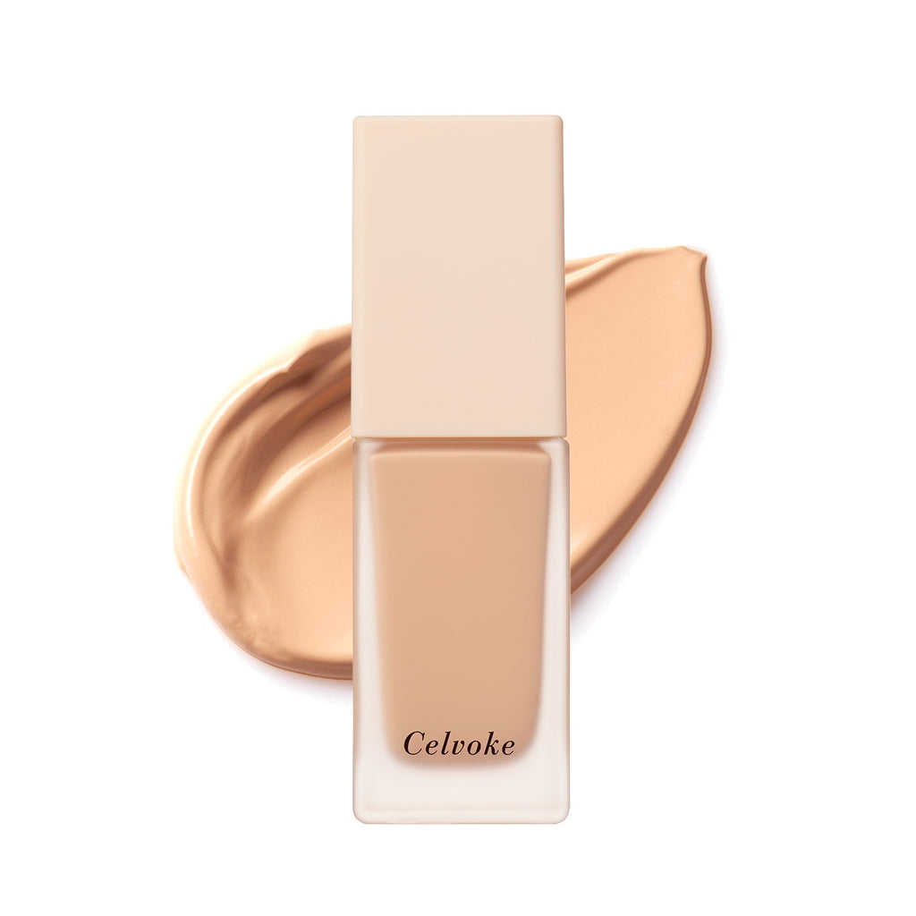 Celvoke liquid foundation providing smooth and natural coverage for flawless skin appearance