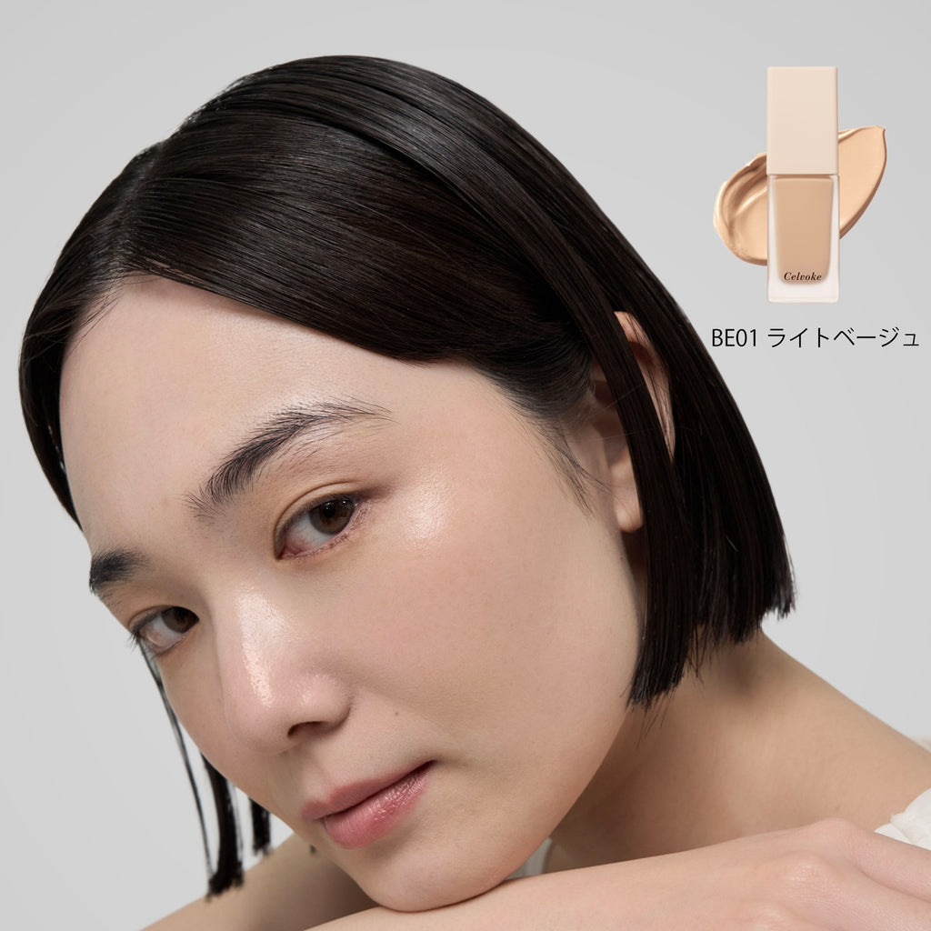Celvoke liquid foundation providing smooth and natural coverage for flawless skin appearance