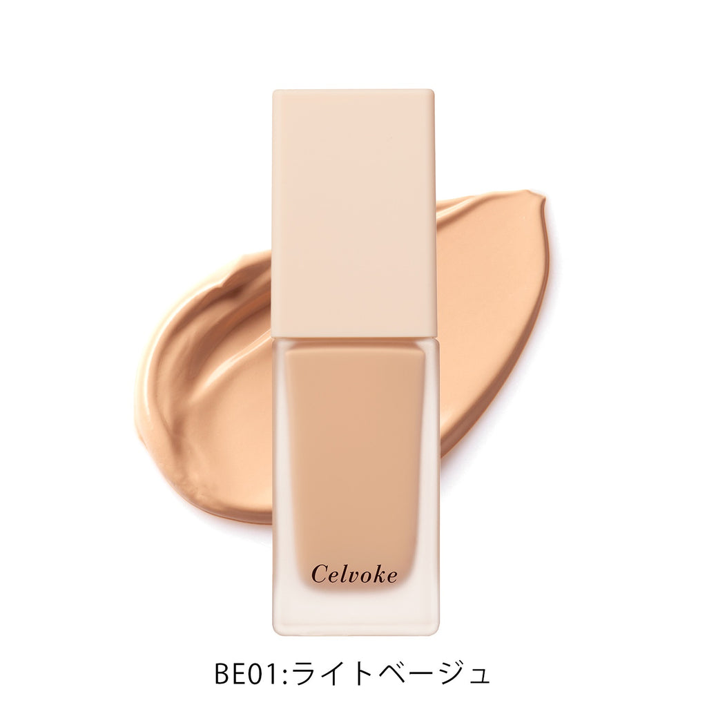 Celvoke liquid foundation providing smooth and natural coverage for flawless skin appearance