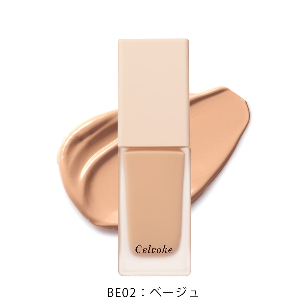Celvoke liquid foundation providing smooth and natural coverage for flawless skin appearance