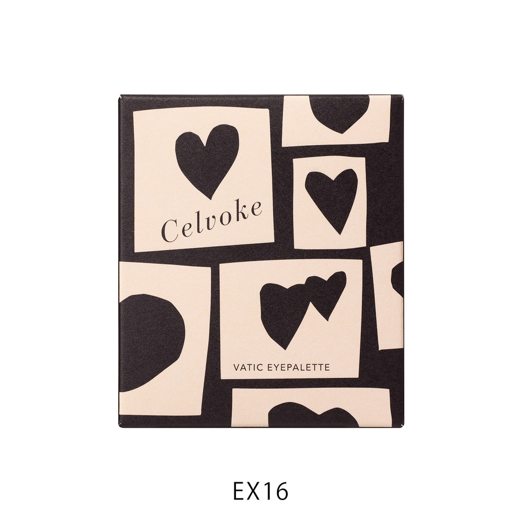 Celvoke Vatic eye shadow palette featuring four shades for versatile makeup looks
