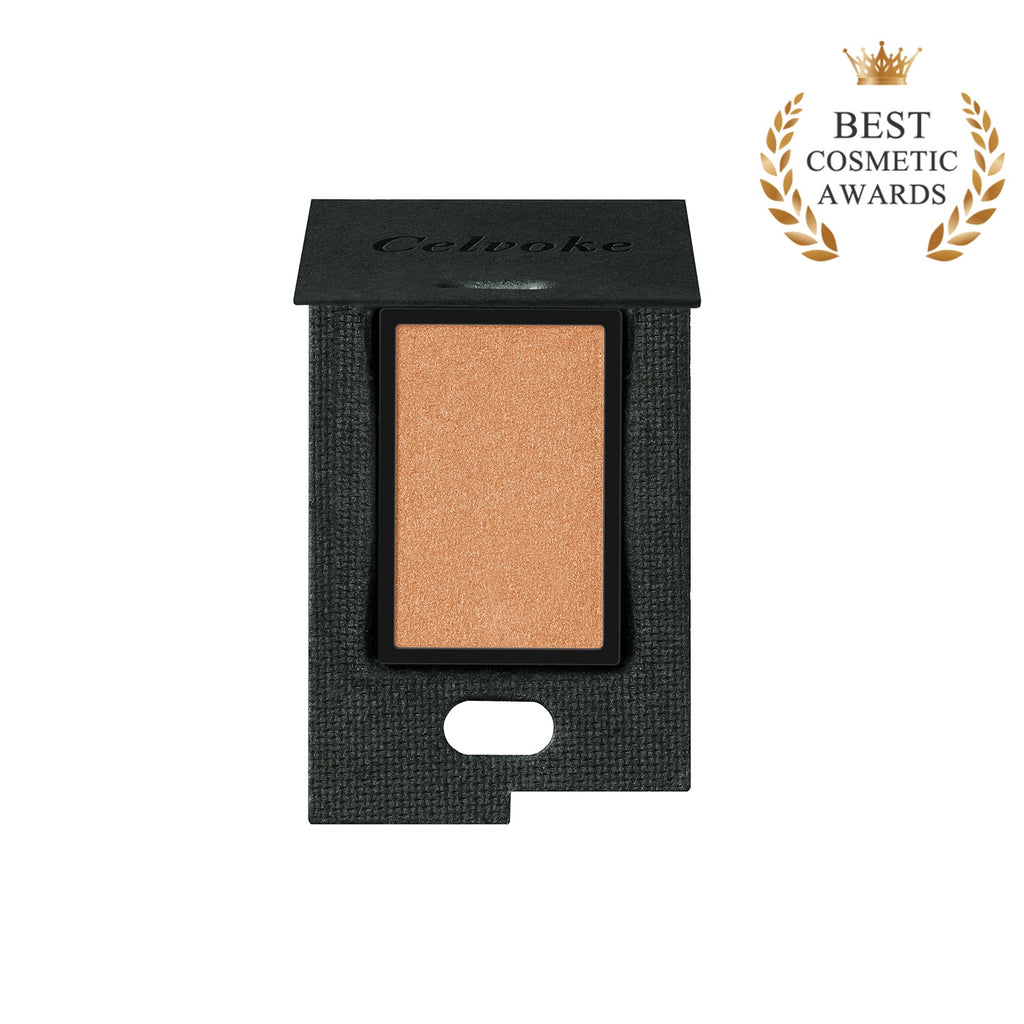Close-up of Celvoke Vatic Eyes makeup showcasing elegant eye shadow shades for a sophisticated look