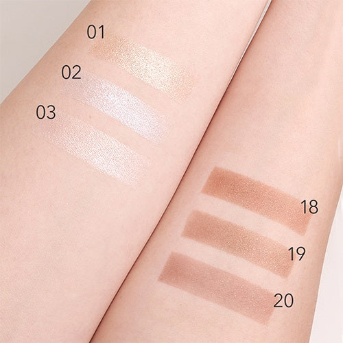 Close-up of Celvoke Vatic Eyes makeup showcasing elegant eye shadow shades for a sophisticated look