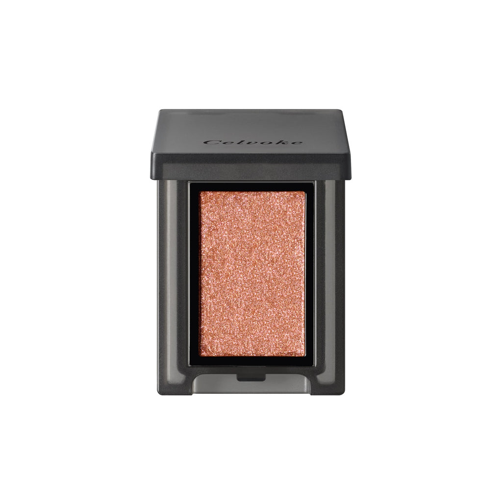 Celvoke Vatik Eyes S in shade 06 Fuzzy Days, a sparkling copper cream-powder eyeshadow with a high-shine, smooth texture.