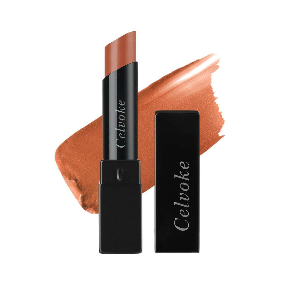 Celvoke Arauz Lips lipstick showcased in elegant packaging, perfect for luxurious makeup and vibrant lip color looks.