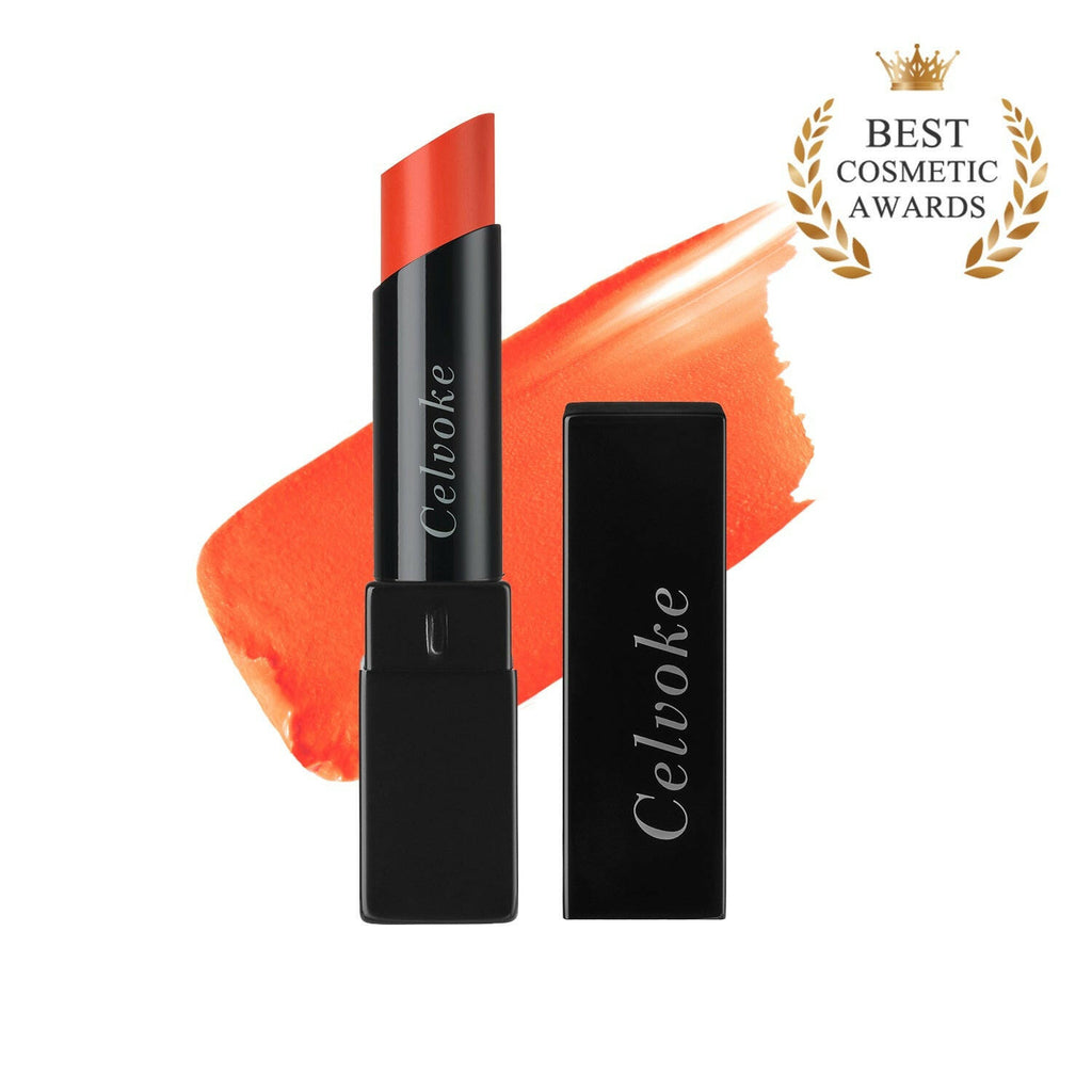 Celvoke Arauz Lips lipstick showcased in elegant packaging, perfect for luxurious makeup and vibrant lip color looks.