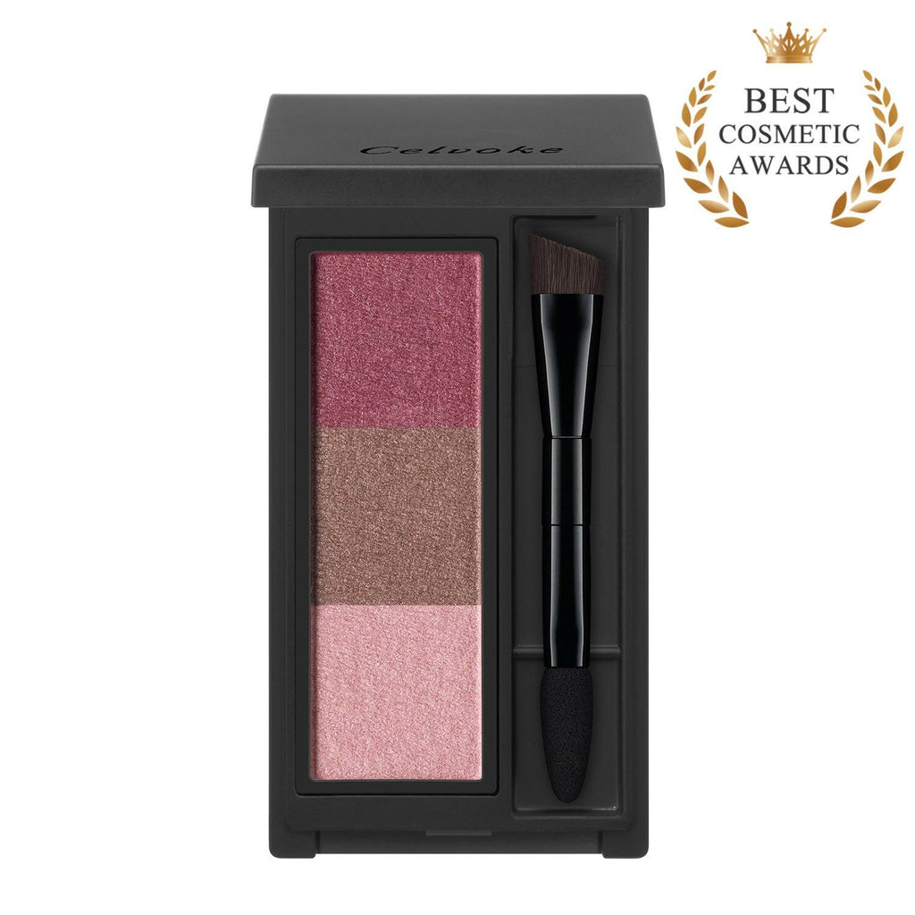 Celvoke Eyebrow Powder in three shades, professional makeup palette for defined and natural brows