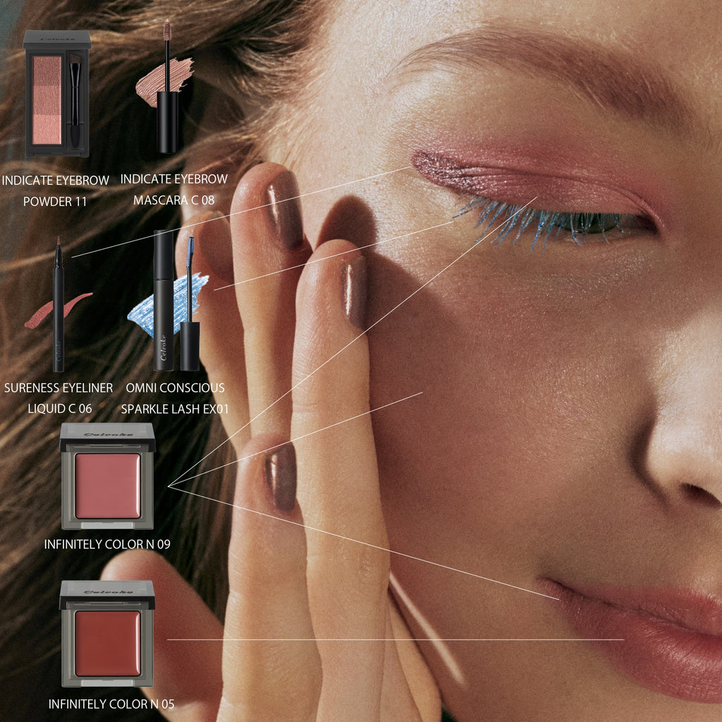 Celvoke Infinity Color N makeup palette featuring vibrant, long-lasting shades for a flawless and elegant look