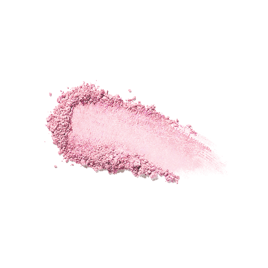 Coral-colored Cezanne Cheek Blush powder swatch, showcasing its lightweight and blendable formula.