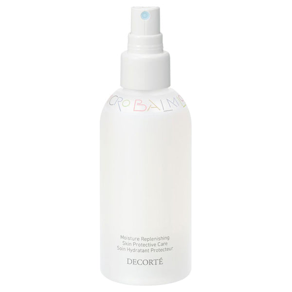 Cosme Decorté Moisture Replenishing Skin Protective Care lotion with a spray nozzle, offering a fine mist application for skin hydration.