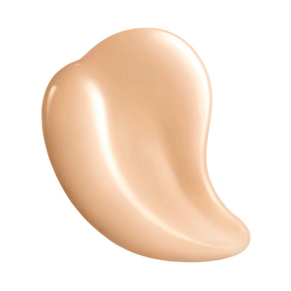 Close-up of Cosme Decorté Zen Wear Glow foundation swatch showcasing its smooth, creamy texture and radiant finish.