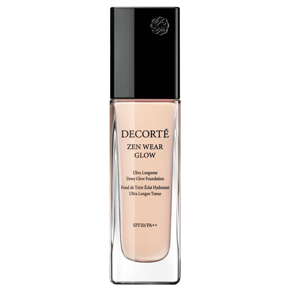 Cosme Decorté Zen Wear Glow liquid foundation providing flawless, radiant skin for long-lasting makeup