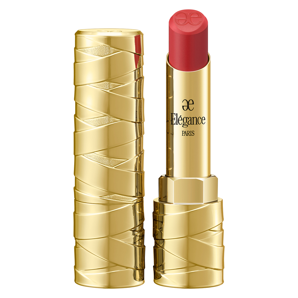 Elégance Rouge Clajule lipstick with rich red color and elegant packaging for a sophisticated makeup look