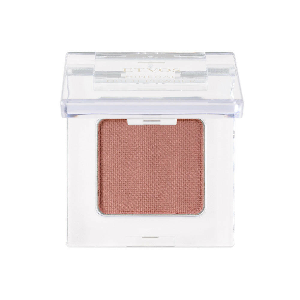 Etvos Mineral Multi Powder compact for natural makeup finish, featuring lightweight and blendable mineral formula.
