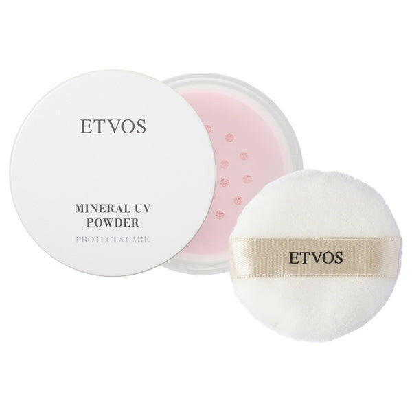 Etvos Mineral UV Powder for natural sun protection, lightweight mineral-based formula suitable for sensitive skin