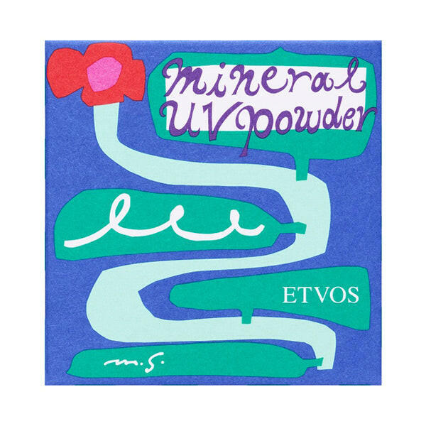 Etvos Mineral UV Powder for natural sun protection, lightweight mineral-based formula suitable for sensitive skin