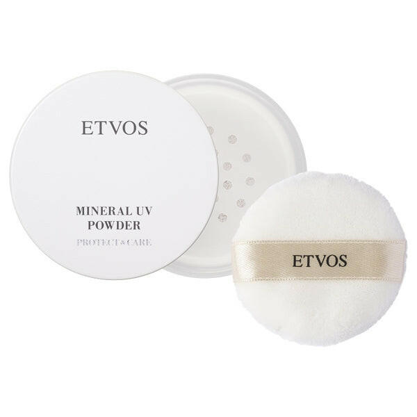 Etvos Mineral UV Powder for natural sun protection, lightweight mineral-based formula suitable for sensitive skin
