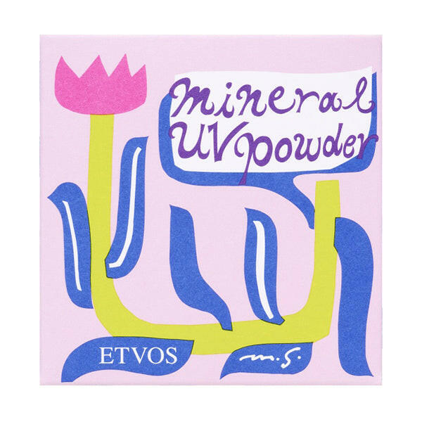 Etvos Mineral UV Powder for natural sun protection, lightweight mineral-based formula suitable for sensitive skin