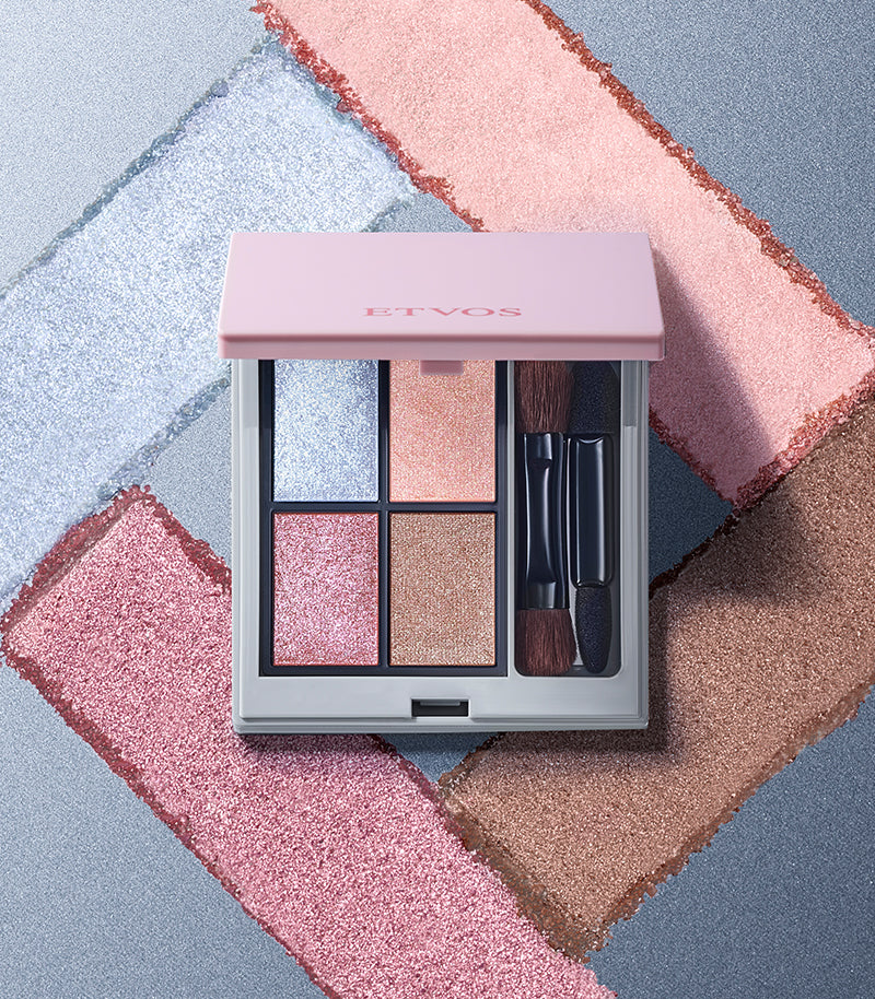 Etvos Mineral Classy Shadow compact featuring four elegant shades for a sophisticated eye makeup look.