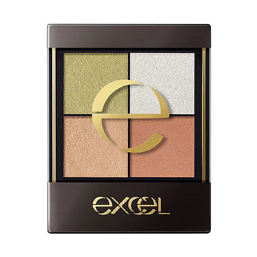 Excel 4 colors eye shadow palette showcasing vibrant shades for professional makeup application