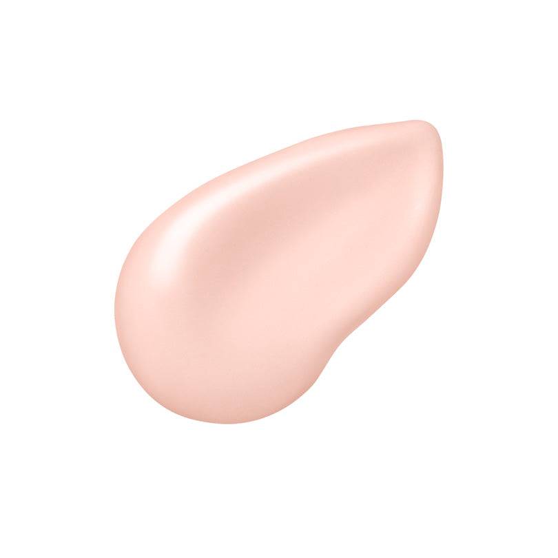 Light pink creamy texture of Ipsa Control Base e 20g, formulated for translucent, radiant skin with SPF25 PA++ protection.