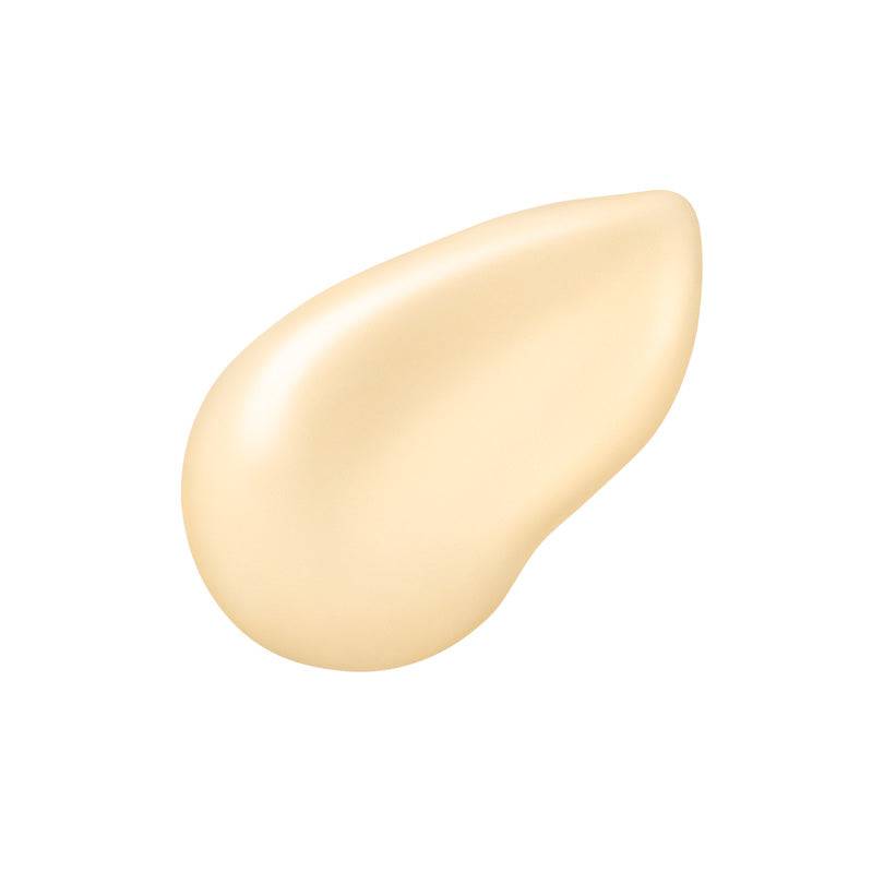 Light yellow creamy texture of Ipsa Control Base e 20g, designed to enhance skin radiance with SPF25 PA++ protection and hydration.