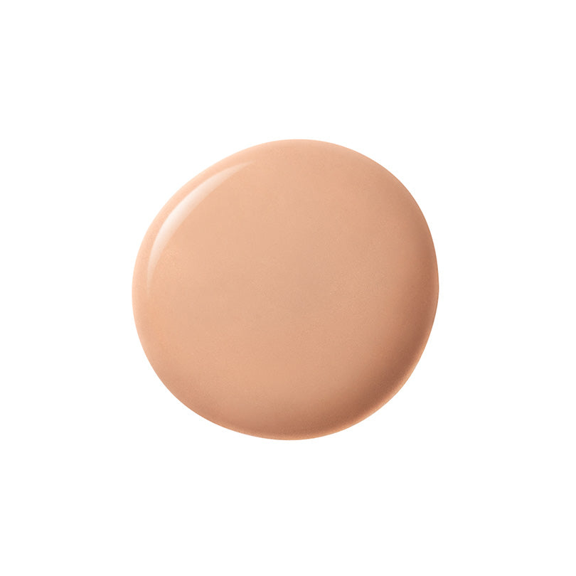 Soft beige swatch of Ipsa Liquid Foundation e 25ml, showcasing its silky texture and buildable coverage for flawless makeup.