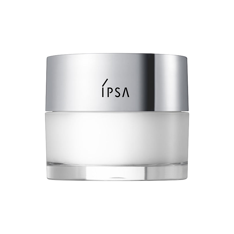 Ipsa Barrier Serum 50g in a sleek, silver-lidded jar. Designed for skincare, it locks in moisture and protects skin from dryness.