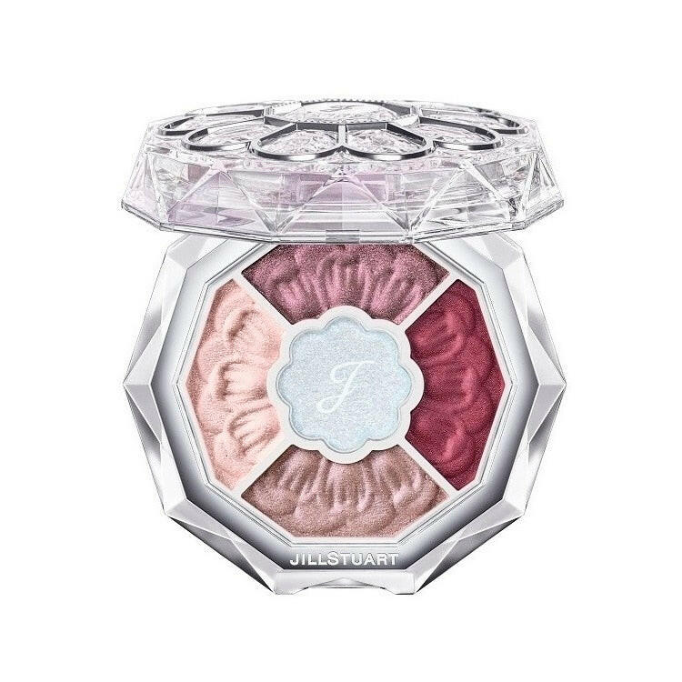 Jillstuart Bloom Couture Eyes eyeshadow palette featuring vibrant colors and elegant packaging for flawless makeup.