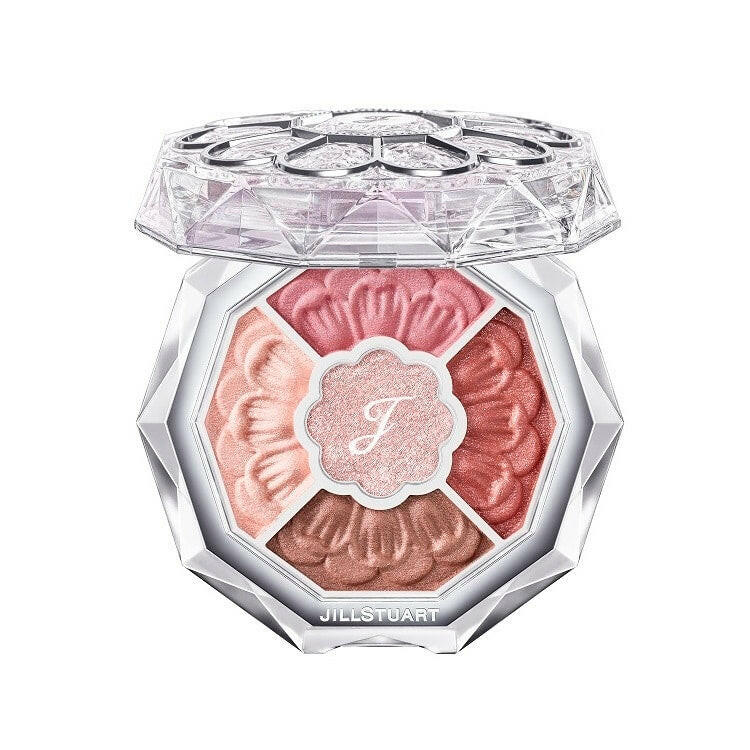 Jillstuart Bloom Couture Eyes eyeshadow palette featuring vibrant colors and elegant packaging for flawless makeup.