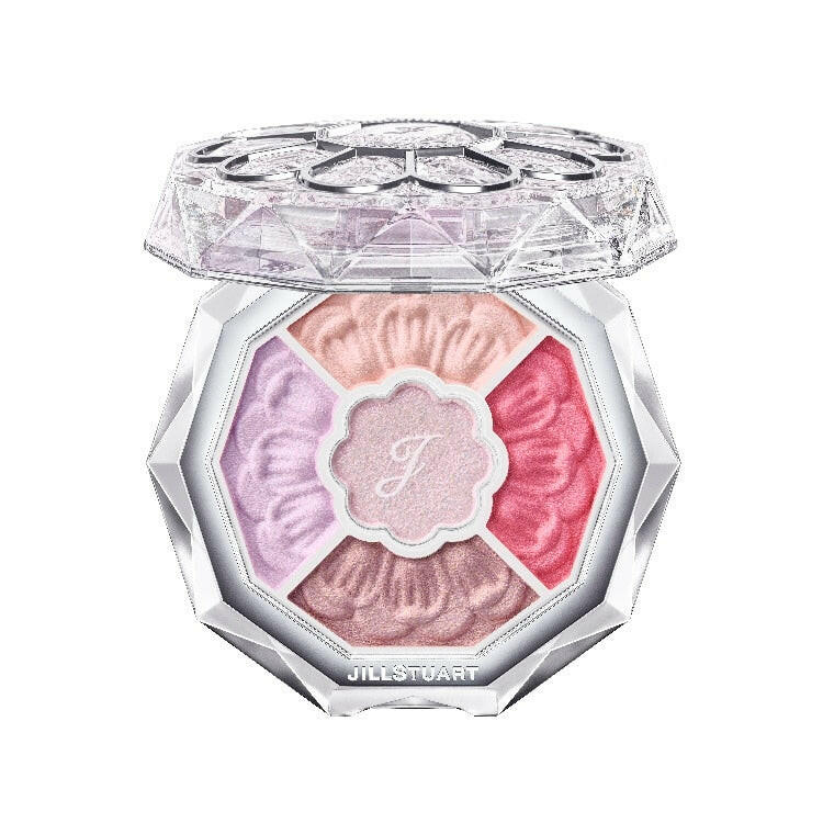 Jillstuart Bloom Couture Eyes eyeshadow palette featuring vibrant colors and elegant packaging for flawless makeup.