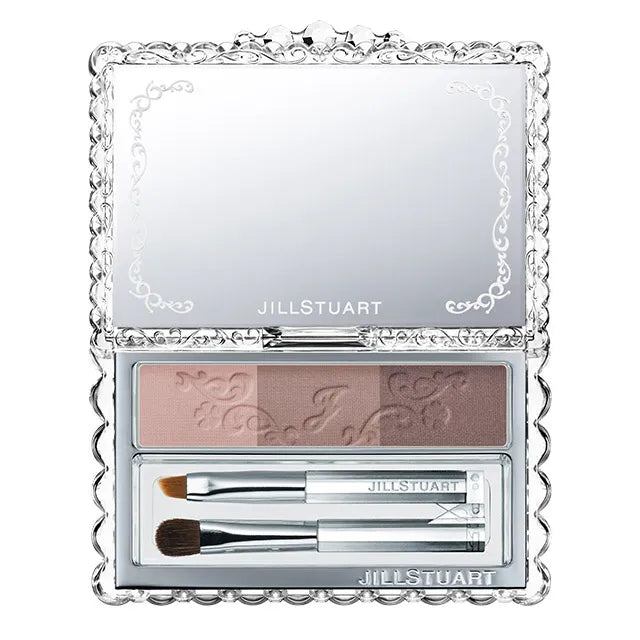 Jill Stuart Bloom eyebrow shadow palette showcasing vibrant, long-lasting shades for defined brows
