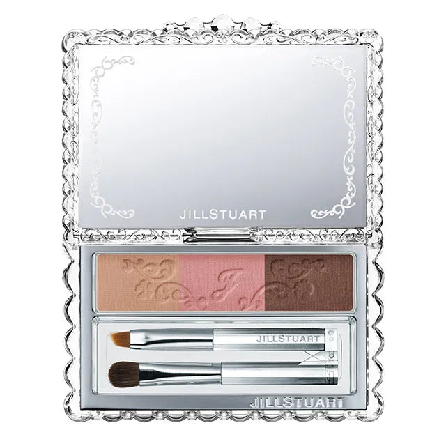 Jill Stuart Bloom eyebrow shadow palette showcasing vibrant, long-lasting shades for defined brows