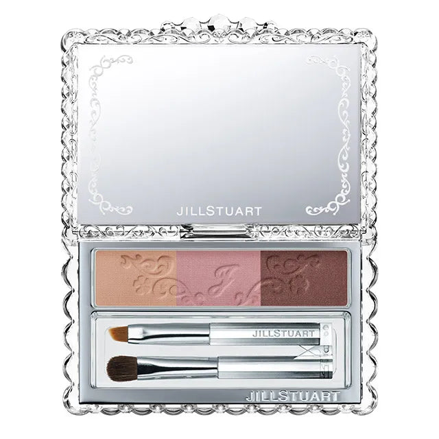 Jill Stuart Bloom eyebrow shadow palette showcasing vibrant, long-lasting shades for defined brows