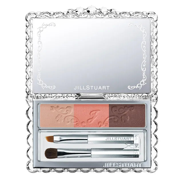 Jill Stuart Bloom eyebrow shadow palette showcasing vibrant, long-lasting shades for defined brows