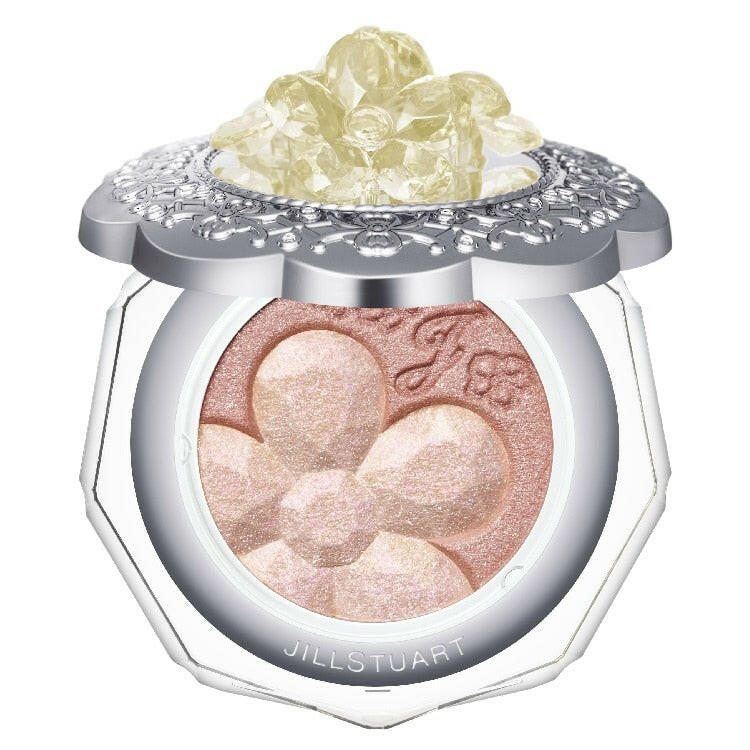 Jillstuart Eyes Duo eyeshadow compact, showcasing elegant dual-color shades for professional makeup results.
