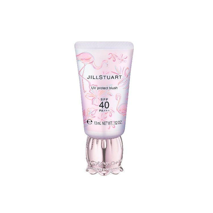 Jillstuart UV Protect Blush providing a natural glow with long-lasting blush for radiant skin