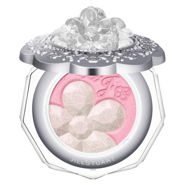 Jillstuart Eyes Duo eyeshadow compact, showcasing elegant dual-color shades for professional makeup results.