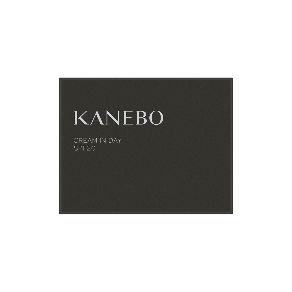 Kanebo Cream in Day 40g SPF20 packaging box in dark green with minimalist branding, highlighting its premium skincare appeal.