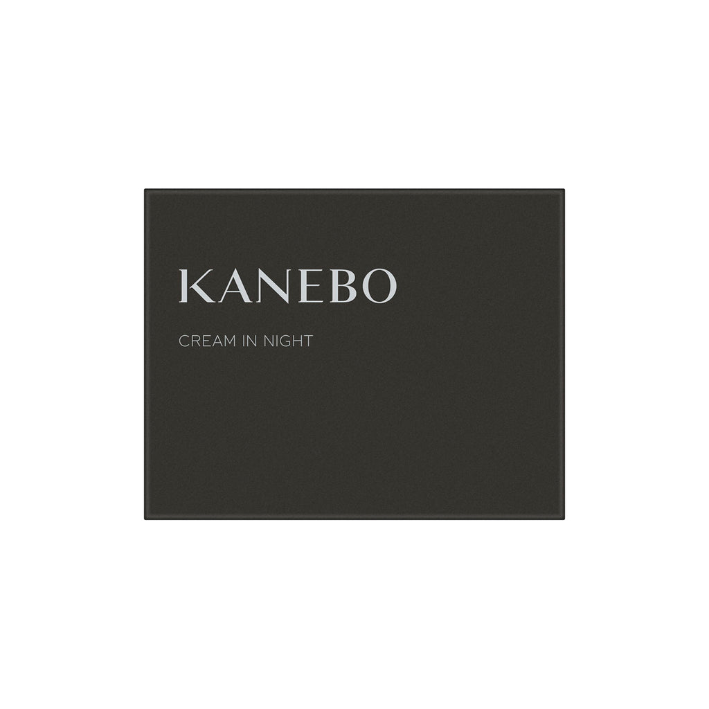 Kanebo Cream in Night 40g packaging box in dark green with silver branding, highlighting its premium design.