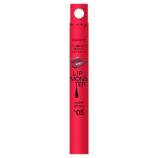 Kate Lip Monster Glossy hydrates lips with a long-lasting glossy finish for vibrant, smooth results.