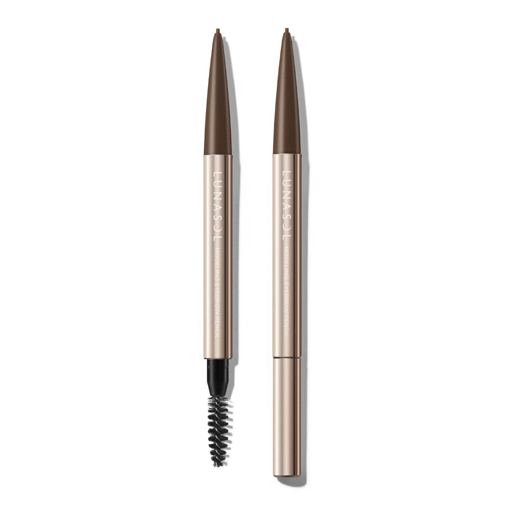 Lunasol Eyebrow Pencil featuring a fine-tip design and spoolie brush. Waterproof and smudge-proof for effortless brow enhancement and definition.