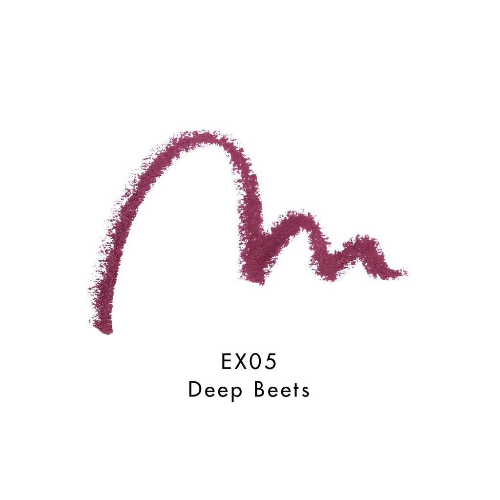 Swatch of Lunasol Smudge Nuance Liner in EX05 Deep Beets, highlighting a rich burgundy shade with a smooth application.